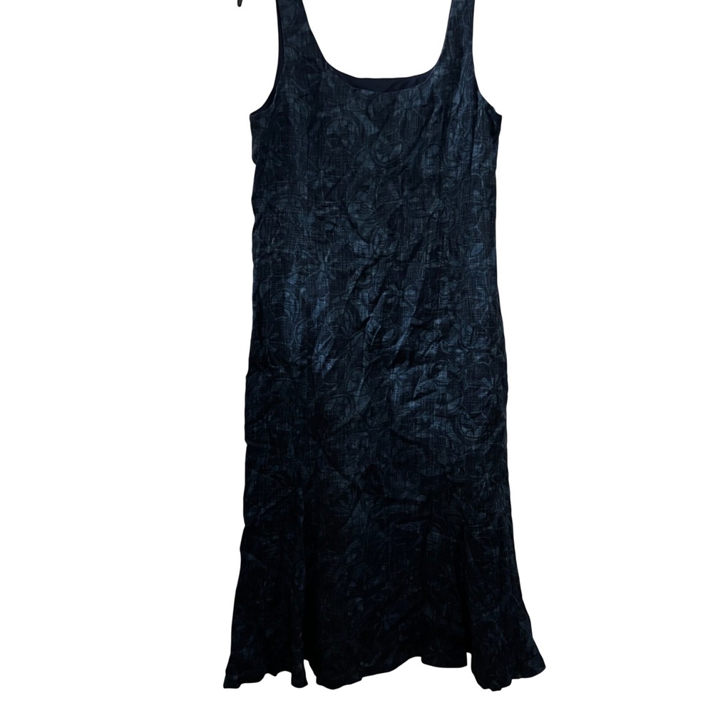 Lauren Ralph Lauren Plus Dress 14 NWT Sleeveless Linen Blue‎ Green